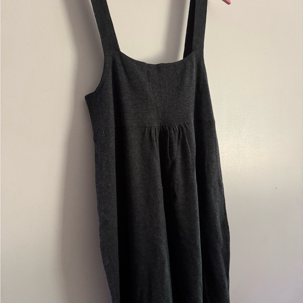 Lucky Brand Charcoal Knit Sweater Dress